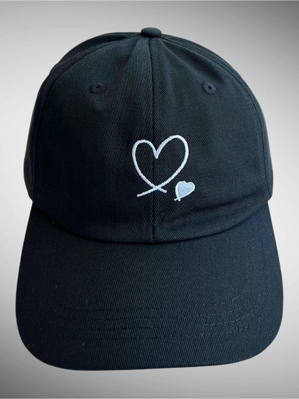 Pink Heart Embroidered Adjustable Baseball Cap Women’s Hat NWT